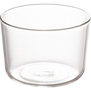 HUYAN Transparent Pudding Cup Round Shaped Glass Serving Bowls DIY Dessert Tray Kitchen