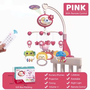 Baby Crib Toys with Music Baby Bed Bell 360° Rotating Rattle Toy Newborn Sleeping Toy