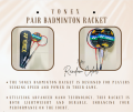 Yonex Badminton Racket Double ( Random Design ). 