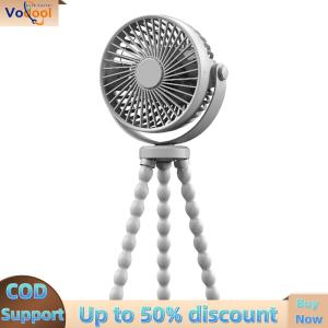 【Vodool Auto Center】Mini Handheld Fan with 3 Speed Settings USB Rechargeable Small Fan for Home Office and Outdoor Use in Lightweight Build