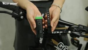 WEST BIKING Cycling 2 In 1 Bicycle Light With Horn Sensor Auto Bike Front Light LED Flashlight USB Rechargeable Bike Accessories MTB Road Bike Cycling Headlight 120DB Electric Horn