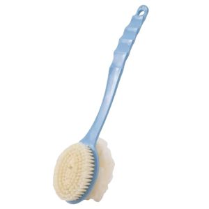 Sikat Mandi 2 Sisi Sikat Gosok Punggung Gagang Panjang / Sikat Spons Sabut Shower Puff / Sikat Gosok Mandi / Penggosok Punggung 2IN1 Sikat Punggung Sikat Bulu Lembut Termurah Terbaru Promo
