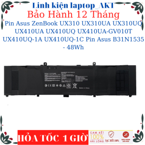 Pin laptop Asus ZenBook UX310 UX310UA UX310UQ UX410UA UX410UQ UX410UA-GV010T UX410UQ-1A UX410UQ-1C Pin Asus B31N1535 - 48Wh