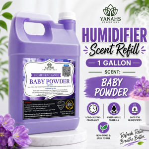 1 Gallon Baby Powder Water Based Scent Essential Oil Fragrance for Humidifier Air Freshener & Linen Spray