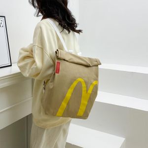 Tas MCD Bag Sling Bag Bahan Kanvas Anti Air Tas Mcdonald Ransel Backpack Wanita Pria Fashion Lucu Schoolbag