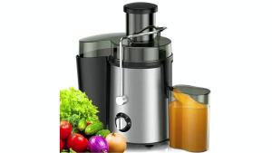 BPA-free Juicer Machine 800W Centrifugal Stainless Steel Juicer Extractor with Wide Mouth 3” Feed Chute for Fruit Vegetable