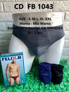 CELANA DALAM PRIA FELIX BUHLER FB 1043-3 3PCS