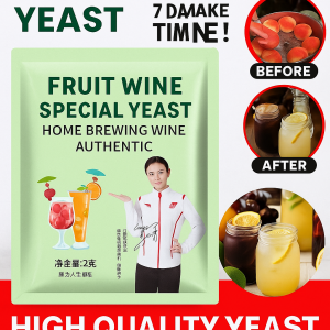 [7 days to make wine] Fruit Wine Yeast Home Brewed Fruit Wine Fermentation Yeast Bayberry Wine Powder Homemade Fruit Baking 果酒专用酵母 甜酒曲