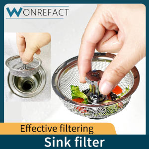 WONREFACT Sink Strainer Stainless Steel Filter Net Garbage Catcher Hand-held Washbasin sink filter container