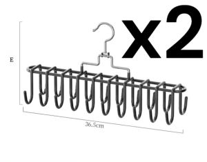 Multifunctional wave nonslip drying rack hangers