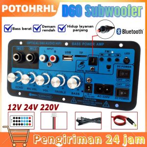 (Ready Stock/Tersedia) Amplifier Board Audio Bluetooth USB Radio TF DIY Subwoofer D60 Karaoke Power Stereo Bass Audio Karaoke FM Papan Amplifier Board Audio Bluetooth Karaoke/Amplifier Power Bass Bluetooth Karaoke
