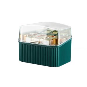 Hộp đựng son 15 ô nắp kính trong suốt sang trọng phong cách Châu Âu