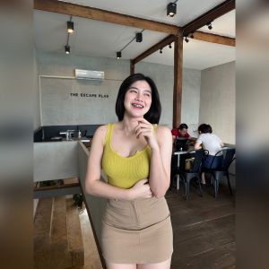 🌈 SpinnyHouse 🌈เสื้อกล้าม ผ้าร่องยืดเยอะ ดีเทลเว้าช่วงเนิน 🍣 รุ่น กล้ามเว้า B-020-3-B