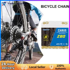 【Vodool】 8/9/10/11 Speed Bicycle Chain Variable Speed Anti-rust Mountain MTB Road Bike Chains Gold Cycling Accessories
