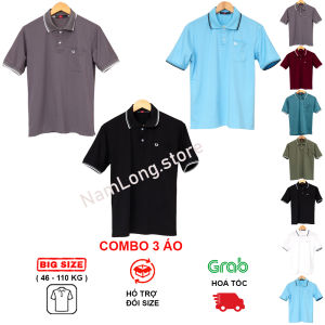 Áo Thun Tặng Bố Yêu Vải Cotton Mịn Mát Form Suông Thoải Mái COMBO 3 ÁO Kiểu Trơn