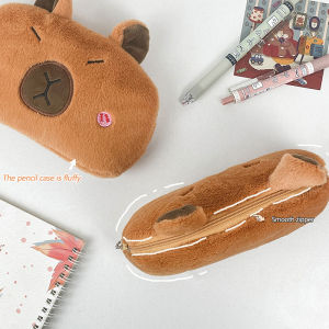 💥【Special price】💥UWO Capibara กล่องดินสอผ้ากำมะหยี่ กระเป๋าใส่ปากกาการ์ตูน capybara ความจุขนาดใหญ่กระเป๋าใส่เครื่องเขียนกระเป๋าเครื่องสำอาง