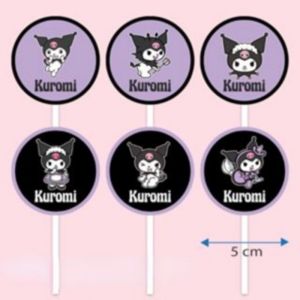 Cartoon Sanrio Kuromi Melody HelloKitty Cake Topper Collectiong 3D Soft Clay Doraemon Doll Cake  Decorations Pink Girl Wedding Birthday