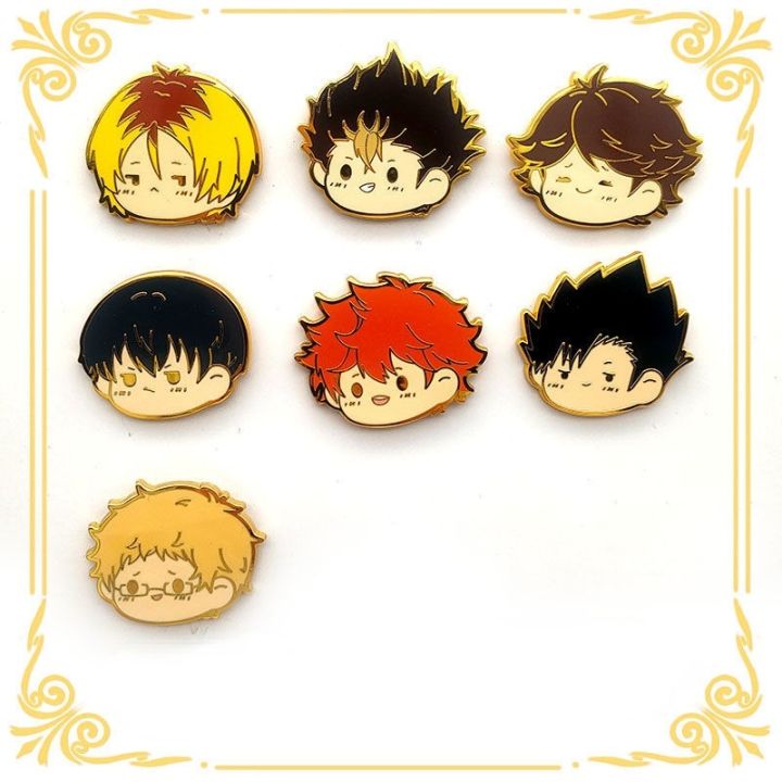 {Match maker} Japan Anime Kawaii Haikyuu!! Pin Enamel Anime Badges ...