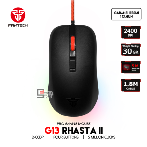 Fantech RHASTA II G13 Gaming Mouse 2400 DPI  / G-13 Pro-Gaming Mouse RGB Termurah