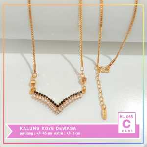 Nice Jewelry Kalung dewasa koye labu cantik terbaru perhiasan lapis emas gold KL 065