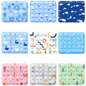 Teekland Dog Gel làm lạnh Giường Hình Chữ Nhật Đóng Mở Mèo Mùa Hè Túi độn đá Puppy Nệm Mềm Mại Không Thấm Nước Ngủ đệm cho thú cưng Chó mèo