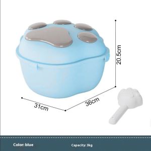 Bay gấu vật nuôi Thùng Lưu Trữ chó lớn thực phẩm lưu trữ xô thực phẩm niêm phong chống ẩm mèo thực phẩm lưu trữ gàu mèo thực phẩm chó thực phẩm xô