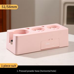Bincoo Đầm cà phê Set Tamper Cơ Sở bột cà phê Hammer Set Cà Phê Cơ Sở Lưu Trữ Ý Đồ Dùng 51/58Mm