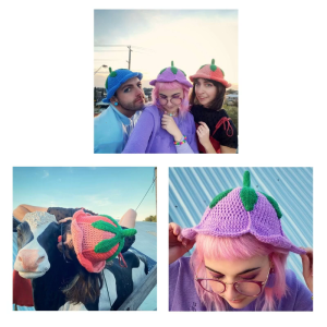 Popular Female Hat Knitting Beanie Hat Handmade Crochet Hat Y2K Women Hat Girls Beach-Photo Hat Woolen Yarn Cap