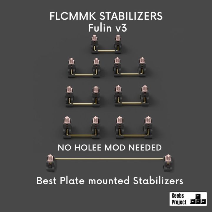 ♨ FLCMMK Fulin v3 best plate mounted stabilizers Helicopter stabs