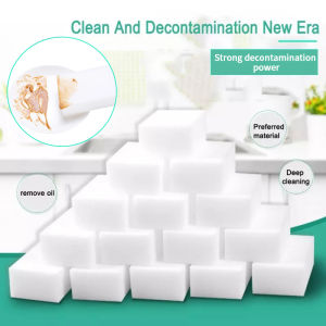 Nano Magic Sponge Cleaning Sponge - Multi-Function Foam Cleaner - Viral Magic Eraser - Melamine - 10x6x2cm - White