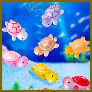 [Valitoo] Cute Cartoon Resin Luminous Turtle Ornament Cartoon Aquarium Fish Tank Miniature Desktop DIY Home Decoration Accessories Gifts