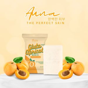 (3pcs) Auna Gluta Apricot Premium All in One Soap 10x Brightening + Niacinamide + Hyaluronic + Kojic