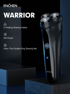 ENCHEN 3D Warrior USB Rechargeable Electric Washable Facial Beard Shaver Machine Razor Head for Men