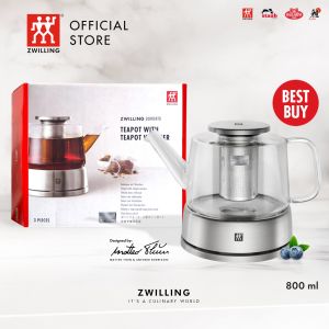 ZWILLING Sorrento Borosilicate Double Wall Glass Teapot & Coffee Warmer 800 ml/27 oz