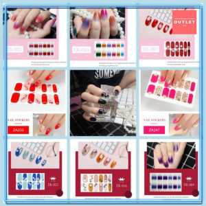 1SET FINGER DIY NAIL ART STICKER WATERPROOF | 一套防水手指甲贴纸