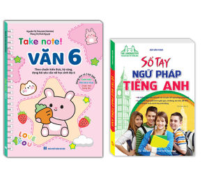 sách - combo 2c TAKE NOTE! Văn 6 (không lò xo) và Sổ tay ngữ pháp tiếng Anh 59k