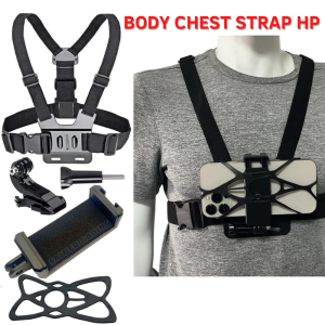 5PCS/Set CHEST STRAP Mount Smartphone GoPro Hero Xiaomi BPro Action Cam Tali Strap Dudukan Dada Vlog HP
