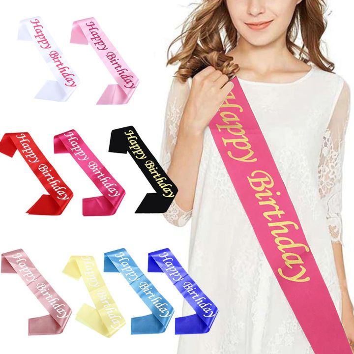 Happy Birthday Sash Party Props 1218xx | Lazada PH