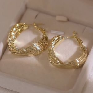 Fashion Metal Earrings Elegant Pageant Earring Jewelry Accessories for Sweet Girls