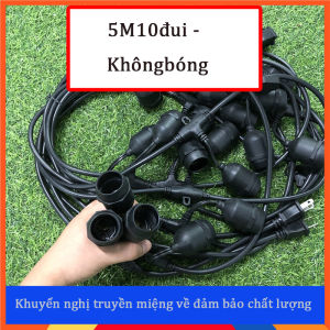 ĐÈN DÂY TRANG TRÍ NGOÀI TRỜI - Dây Đèn LED Đúc Chống Nước Dài 5/10 mét Và 10/15/20 Bóng Đèn 3w 5w - BH 1 Năm