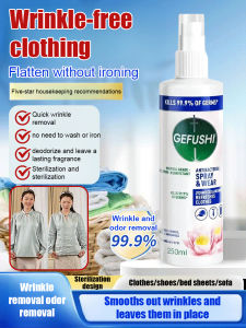 250ml Wrinkle Removal & Deodorizing Spray for Clothes/Multi-effect care clothes deodorizing clothes deodorizing and wrinkle removing