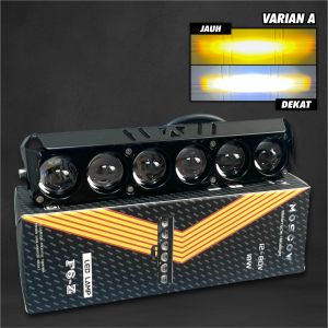 PAKET LAMPU Tembak Sorot Projie SQL 6 Mata Mini Driving DC 12 - 80 VOLT Super Terang Waterproof PUTIH KUNING 18 WATT Lampu Tembak Laser Sorot SQL 6Mata LED + SAKLAR LAMPU ON OFF SAKLAR KIRI PNP SPION SAKELAR SWITCH LAMPU TEMBAK MOTOR TOMBOL SAKLAR 3 MODE