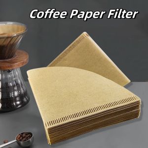 Cone Coffee Paper Filters 100 Count 1-4 Cups Unbleached Natural Brown V02 Disposable Coffee Filter Paper