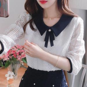 Womens Ice Silk T-shirt New 2023 Fashon Casual Bubble Sleeve Short Sleeve Top