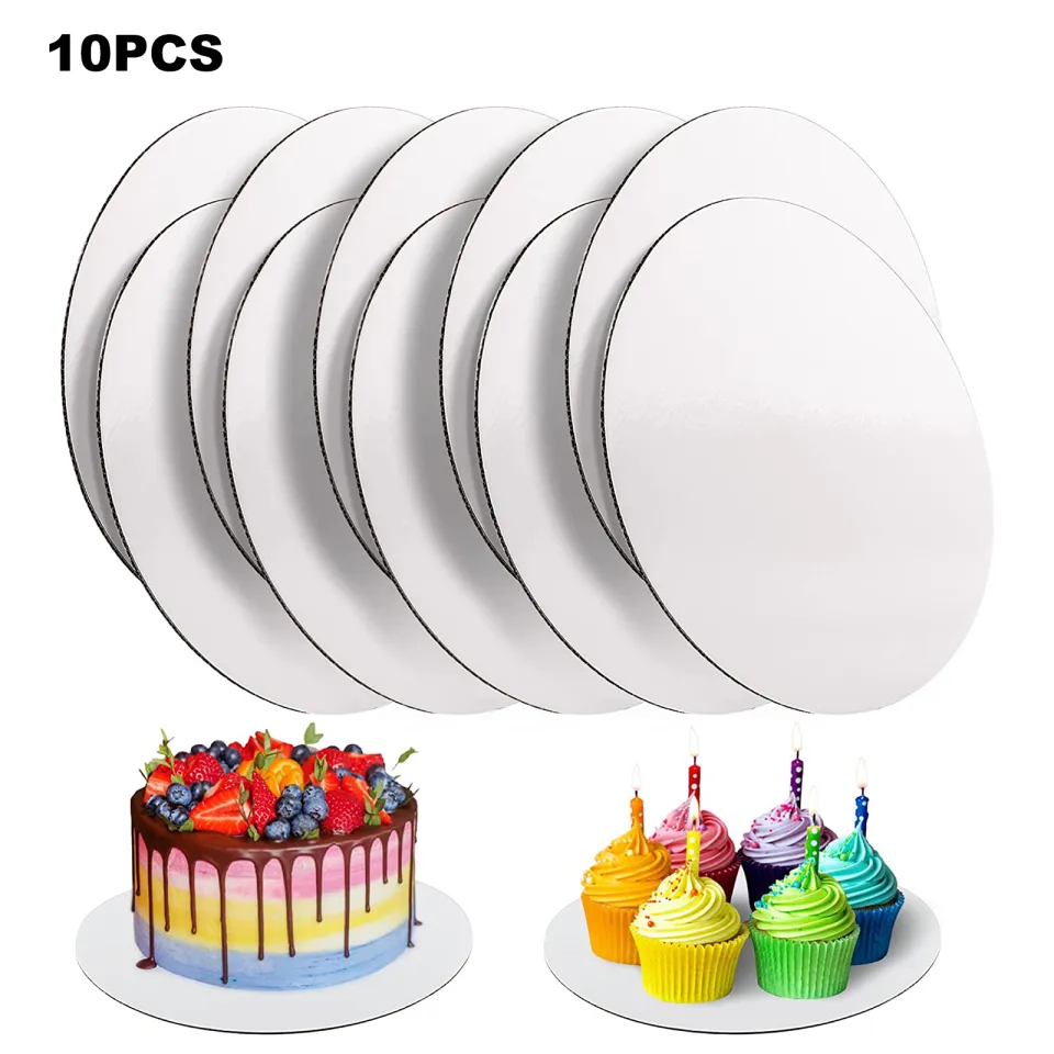10 Pcs Cake Boards White Cake Boards 10 inch Round Food-graded