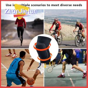zhanjietun Compression Knee Pads Elastic Knee Protector Thickened Sponge Knee Brace Support For Dancing Workout Training Yoga