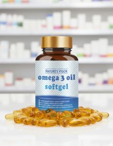 NATURES VIGOR Fish Oil Omega 3 – Heart Brain Eye Joint Skin & Immune Support (90g / 180 Softgels)