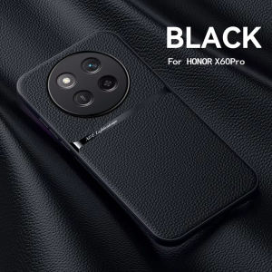 Honor X9C X60 Pro X60Pro X9B 5G 2024 Simple Leather Soft Phone Cover For HonorX9C X 9C HonorX60Pro X 9B TPU Shockproof Bumper Back Case