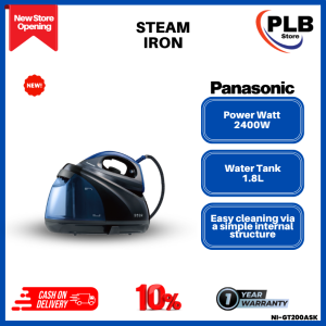 PANASONIC NI-GT200ASK STEAM GENERATOR IRON FOR QUICK PROFESSIONAL-LEVEL IRONING
