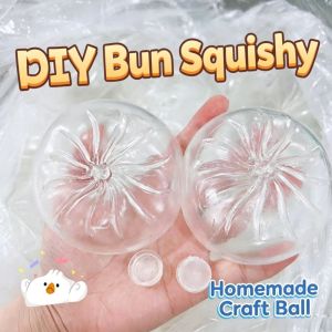 BEIBEI With Plug DIY Steamed Bun Sensory Fidgets Blank Craft DIY Empty Ball Skin Creative Soft TPR Dumpling Squishy Handmade